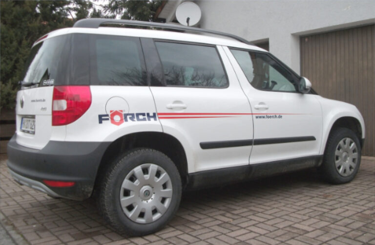 Fahrzeugbschriftung Fa. Forch